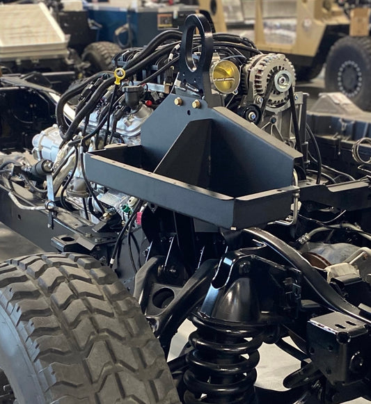 Alpha Customs Hummer H1 and Humvee/HMMWV Under Hood Battery Tray