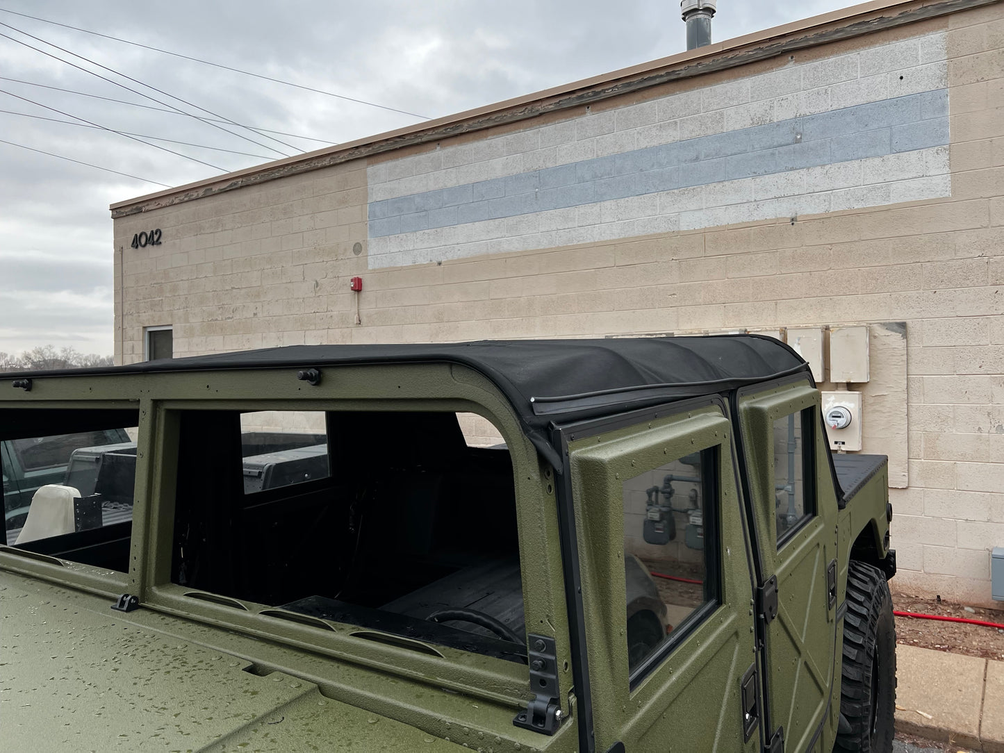 Replacement 4-Man Black Soft Top - Military & Civilian